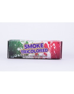 Fumogeno tricolore a miccia durata di circa 60 secondi