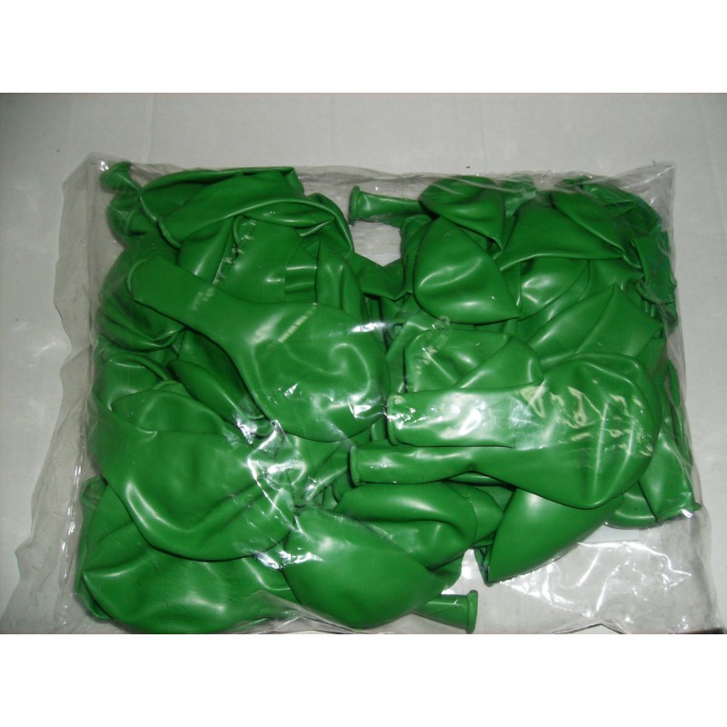 Palloncini in lattice tondi di colore verde