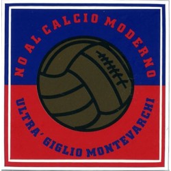 image: Adesivo Montevarchi No al calcio moderno